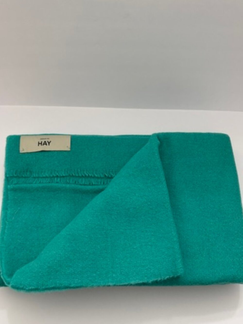 Hay Mono Blanket 100% Pure New Wool Aqua Green L71" x W51.25" NWT